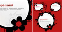 Round, oval, rectangular frame vector