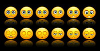 Cute face png icon