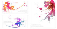 Ink, watercolor pattern
