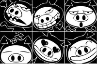 Pig Vector material
