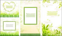 Leaves, grass lace vector