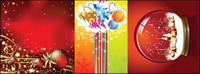 Snow, Star, decorative balls, glass ball, crystal ball Vector