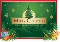 Christmas boots, loose leaves, Christmas cards