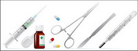 Medical supplies Icon Vector
