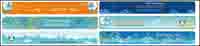 Cartoon Seascape Theme Banner Vector