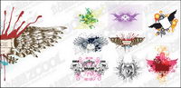Trends and patterns vector material wings