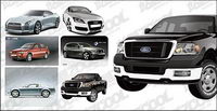 AI cars vector drawing material