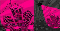 The trend of urban vector illustrations material-2