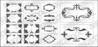 12 cards with exquisite lace elements of material
