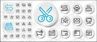 Simple style icon vector graphics post material