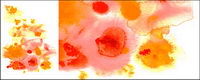 Before the ink watercolor picture material-004