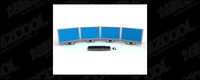 3D computer network connecting picture material -2