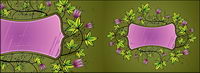 Tulip pattern vector material
