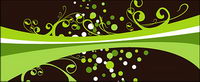 Green dots fashion patterns
