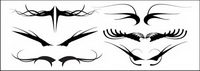 Cool lines wings style vector material