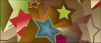 3D vector background material stars