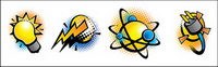 Vector comic style icon material-1