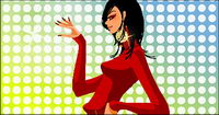 The tall slender women
