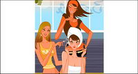 Make-up of women