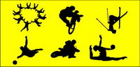 Sports figures material