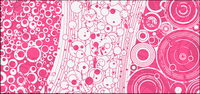 Vector circular fashion background material