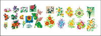 Lotus, and other patterns Vector