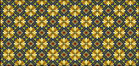 Classic tile pattern vector-7