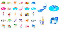 Summer beach icon
