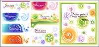 lovely pattern vector background material