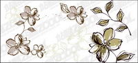 Hand-painted flowers style