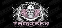 Eros and skull vector material