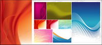 Featured vector background material - softer style