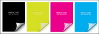 Angular vector material cmyk paper