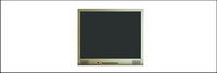 Retro TV psd material-4