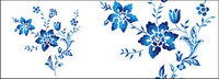 Hand-painted flowers layered material psd-5