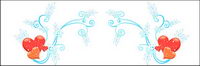 Christmas exquisite lace Vector material-11