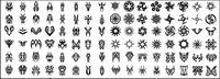 Vector material elements of the trend totem-1