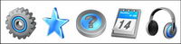 Blue-grey charm Series systems icon transparent PNG