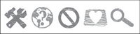 Sketch series of transparent PNG icon effect