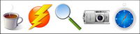 256x256 icon series of hand-painted crystal PNG