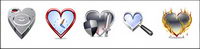 Heart-theme material transparent png