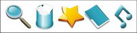 Beautiful vista commonly used transparent PNG icon