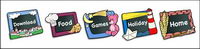 Cartoon frame transparent png icon
