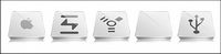 iDisks Apple Computer hard drives large icon png