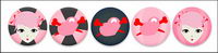 Red Ash cute girls with the icon png