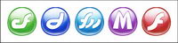 Macromedi Colobrush cartoon style icon png