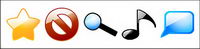 Crystal cartoon style super computer icon png