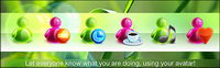 MSN variety of colourful state icon transparent png