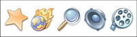Pastel three-dimensional cartoon style full set of computer icon png