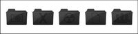 Dark grey computer folder icon png